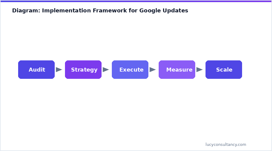 Diagram: Implementation Framework for Google Updates