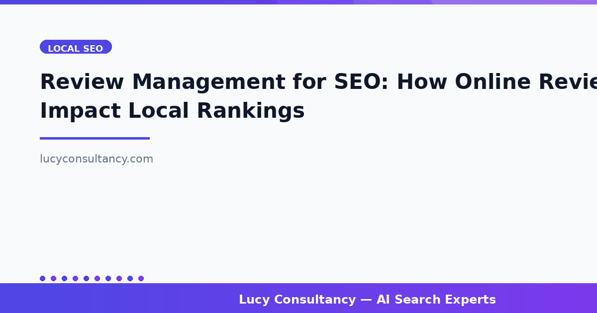 Review Management for SEO: How Online Reviews Impact Local Rankings