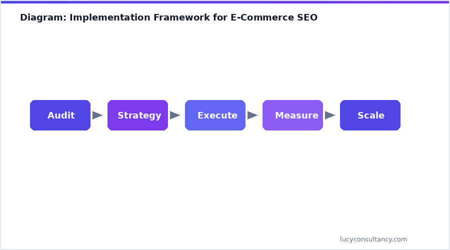 Diagram: Implementation Framework for E-Commerce SEO